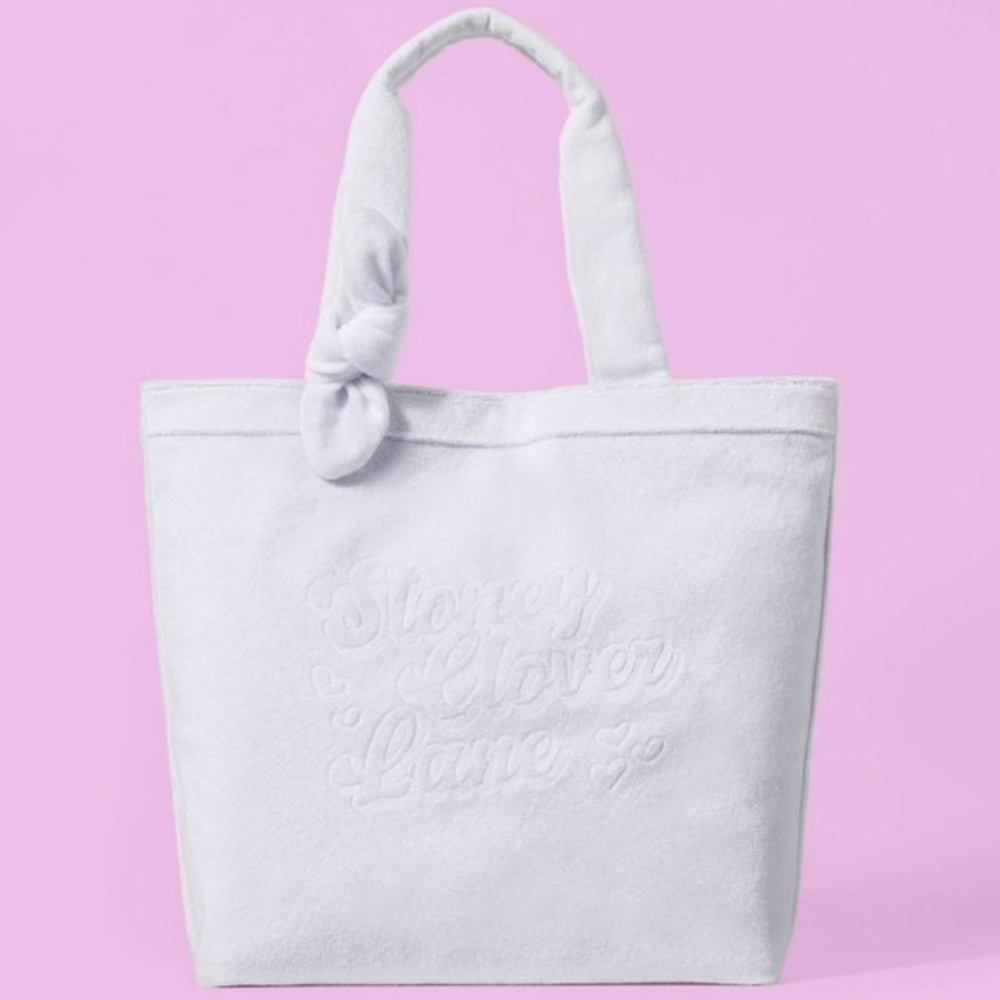 Stoney clover lane x target Terrycloth embossed beach tote bag